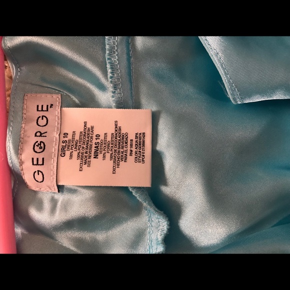 Girls Teal blue Spring Summer, Easter Tiered Ruffle Dress - Picture 3 of 12